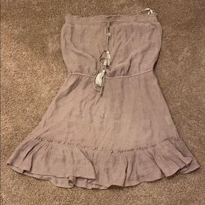 Strapless swim cover up